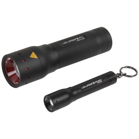 LED Lenser P7.2 LED Flashlight with P3 AFS LED Key Ring Flashlight