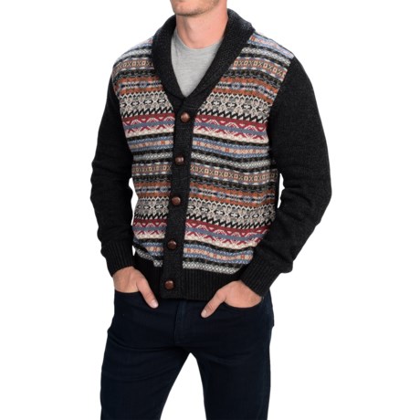 Barbour Martingale Shawl Collar Cardigan Sweater - Lambswool (For Men)