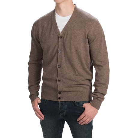 Barbour Harrow V-Neck Cardigan Sweater - Merino Wool-Cashmere (For Men)