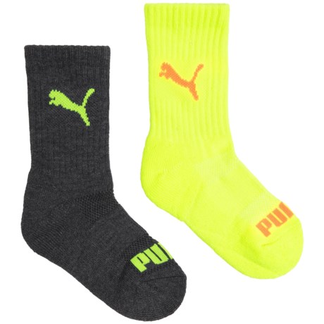 Puma Ribbed Terry Socks - Crew, 6-Pack (For Boys)