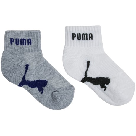 Puma Knit Socks - Quarter-Crew, 6-Pack (For Boys)