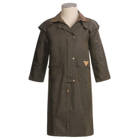 Wilderness Wear Australia Standard Riding Coat - Waxed Cotton, Full-Length (For Men)