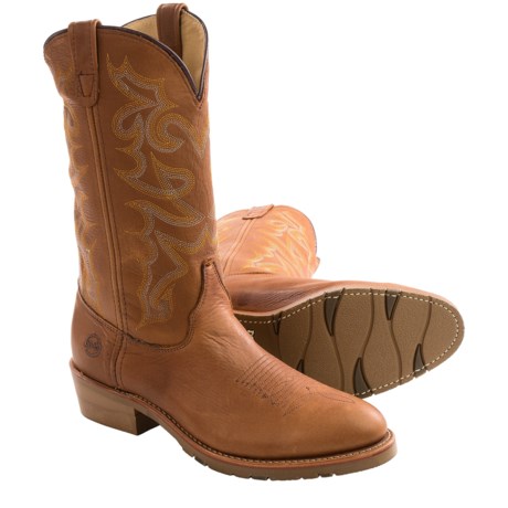 Double H Roper Cowboy Boots - Round Toe, 13” (For Men)