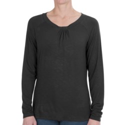 FDJ French Dressing Gathered Neck Shirt - Stretch Rayon, Long Sleeve (For Women)