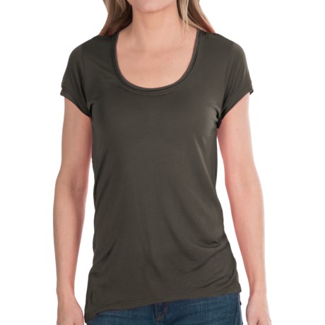 Elie Tahari Virginia Modal Shirt - Scoop Neck, Short Sleeve (For Women)