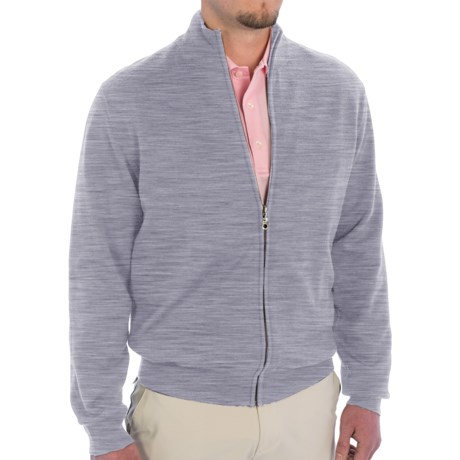 Smith & Tweed Mercerized Merino Wool Sweater - Full Zip (For Men)