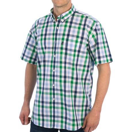 Barbour Windermere Cotton Shirt - Button Front, Short Sleeve (For Men)