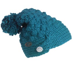 Turtle Fur FU-R Headwear Cinta Grande Slouchy Pompom Hat (For Women)
