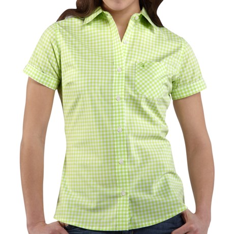 Carhartt Gingham Shirt - Stretch Cotton, Short Sleeve (For Women)