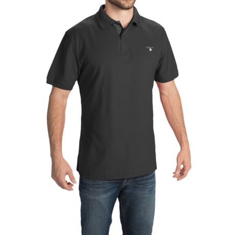 Barbour Tartan Cotton Pique Polo Shirt - Short Sleeve (For Men)