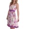 Specially made Floral Chiffon Dress - Sleeveless (For Women)