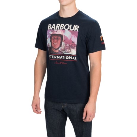 Barbour International Cotton Knit T-Shirt - Short Sleeve (For Men)