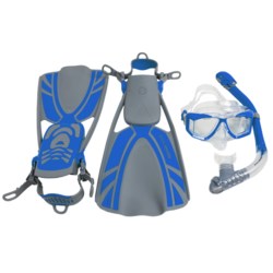 U.S. Divers View Purge/Mantis 3-Piece Dive Set - View Mask, Mantis Snorkel, Tulum Fins