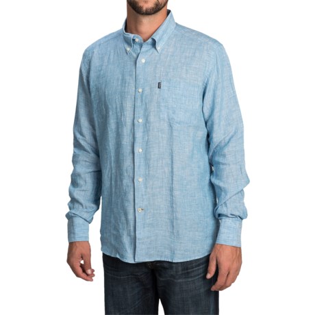 Barbour Frank Shirt - Tailored Fit, Linen, Long Sleeve (For Men)