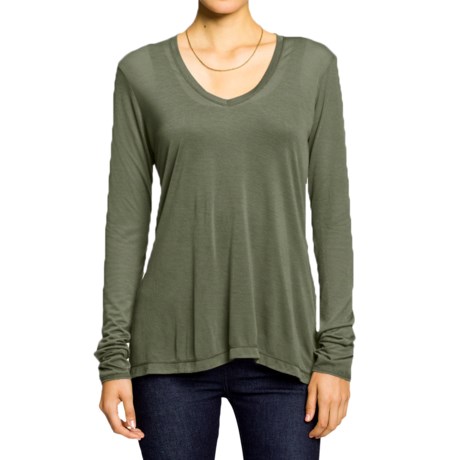 NAU Illume Shirt - V-Neck, Long Sleeve (For Women)