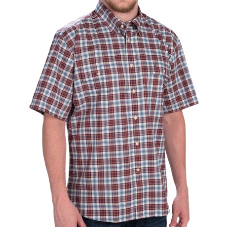 Barbour Button-Front Cotton Shirt - Short Sleeve (For Men)