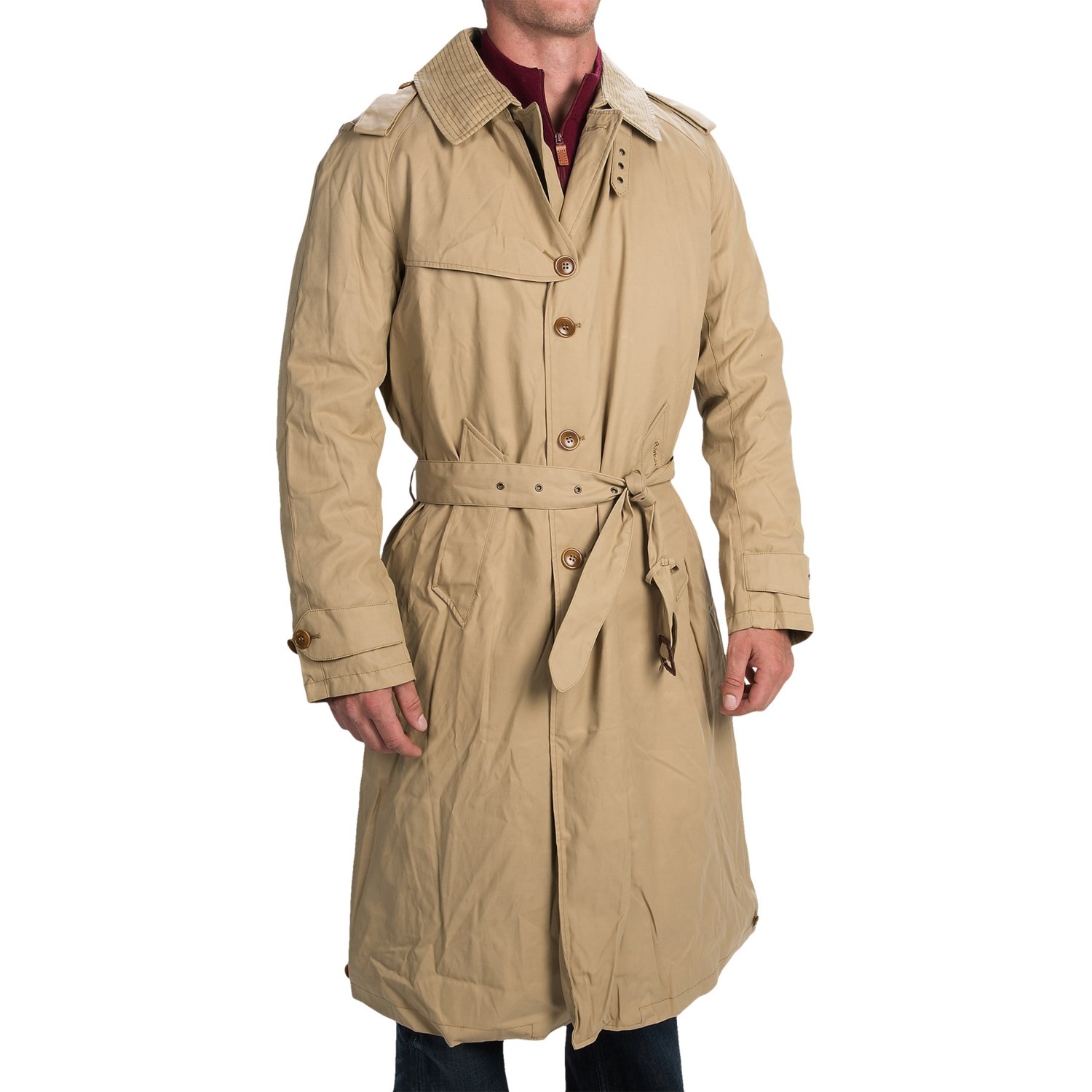 Barbour Cromarty Long Mac Style Coat (For Men) 8934U - Save 63%