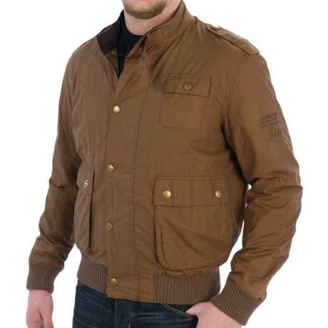 Barbour International Flyer Jacket - Sylkoil Waxed Cotton (For Men)