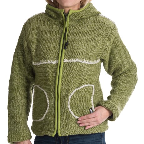 Laundromat Madison Zip Sweater - Wool, Fleece Lined (For Women)