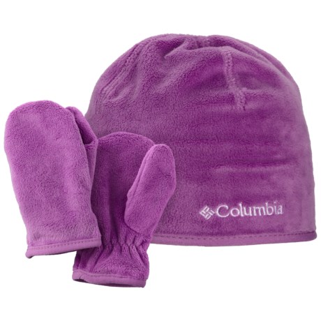 Columbia Sportswear Pearl Plush Beanie Hat and Mitten Set (For Infants)