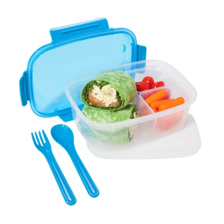 Oggi OGGI Chill-to-Go Sectioned Food Container - Fork, Spoon, Freezer Pack