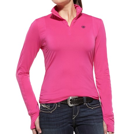 Ariat Lowell Shirt - Zip Neck, Long Sleeve (For Women)