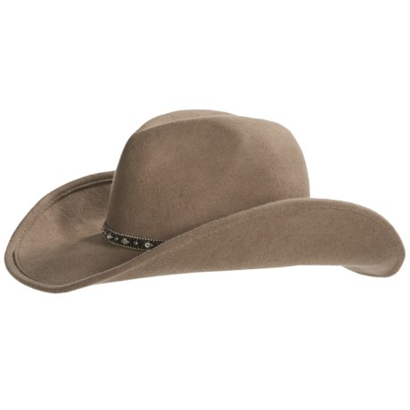 Scala Rhinestone Belt Hat - Wool Felt (For Women)