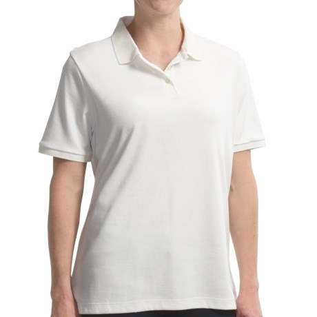 Specially made Cotton Knit Polo Shirt - Short Sleeve (For Women)