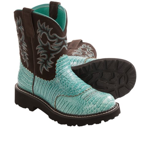 Ariat Fatbaby Gator Print Cowboy Boots (For Women)