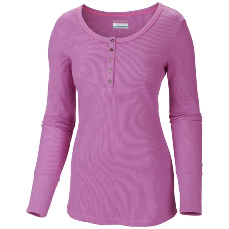 Columbia Sportswear Weekday Waffle II Henley Shirt - Omni-Wick®, Long Sleeve (For Plus Size Women)