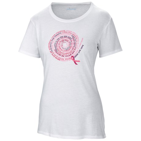 Columbia Sportswear Tested Tough in Pink Graphic Tee II T-Shirt - Short Sleeve (For Women)
