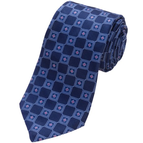 Ike Behar Wrapped Square Neat Silk Tie (For Men)