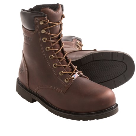 Caterpillar Liberty Work Boots - Steel Toe, 8”  (For Men)