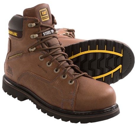 Caterpillar Levy Work Boots - Waterproof, Steel Toe (For Men)