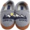 Life is Good® Boys and Girls Embroidered Mountains Fleece A-Line Slippers