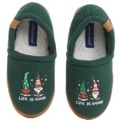 Life is Good® Boys and Girls Embroidered Gnomie Slippers