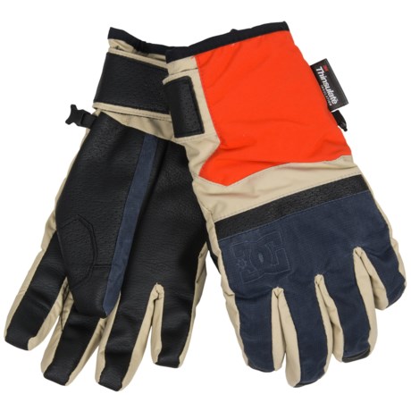 DC Shoes Hiked Snow Gloves - Waterproof, Insulated, Touch-Screen Compatible (For Men)