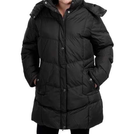 KC Collection Hooded Quilted Coat - Insulated (For Plus Size Women)