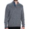 Toscano Aqua by  Button Mock Neck Sweater - Wool Blend (For Men)