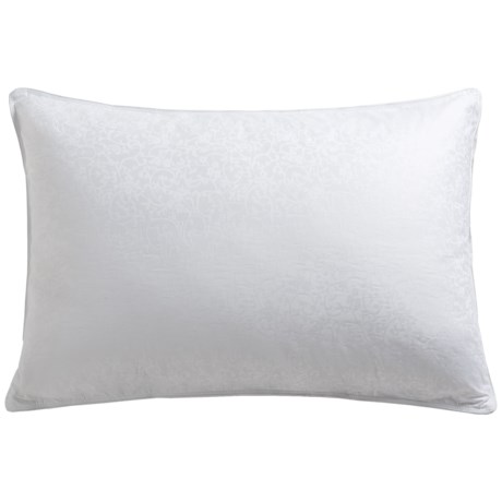 Down Inc. Morning Glory Jacquard Premium White Duck Down Pillow - Standard, Soft Support