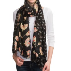 Lucky Brand Leaf Duo Fold Scarf (For Women)