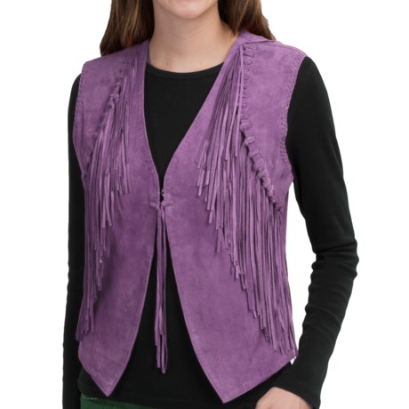 Scully Fringed Suede Vest (For Women)