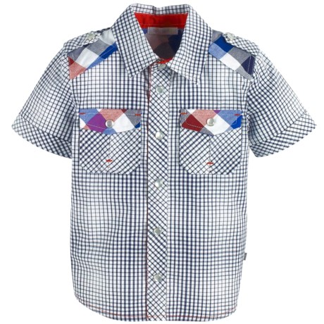 Petit Lem Snap Front Shirt - Cotton, Short Sleeve (For Little Boys)