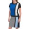 Chetta B Color-Block Crepe Dress - Short Sleeve (For Women)