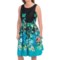 Chetta B Stretch Cotton Fit & Flare Dress - Sleeveless (For Women)