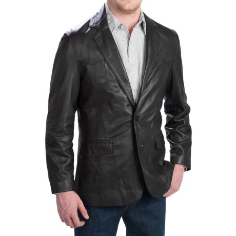 Scully Lambskin Leather Blazer (For Tall Men)