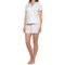 COMO BLU Notch Collar Shirt and Shorts Set - Short Sleeve (For Women)