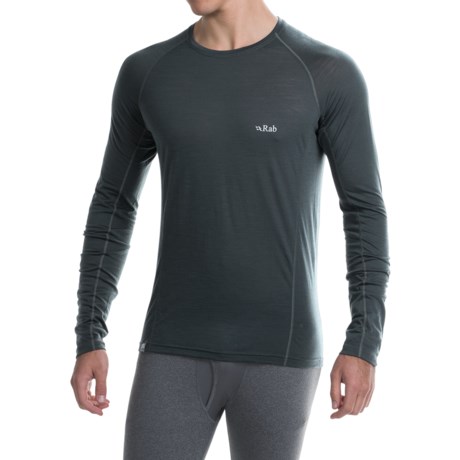 Rab Meco 120 Lightweight Base Layer Top - Crew Neck, Long Sleeve (For Men)