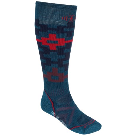 SmartWool PhD Snowboard Medium Pattern Socks - Merino Wool, Over the Calf (For Men and Women)