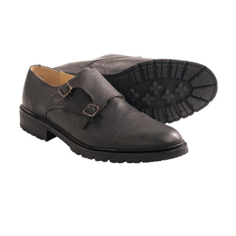 Frye James Double Monk Strap Shoes - Leather (For Men)